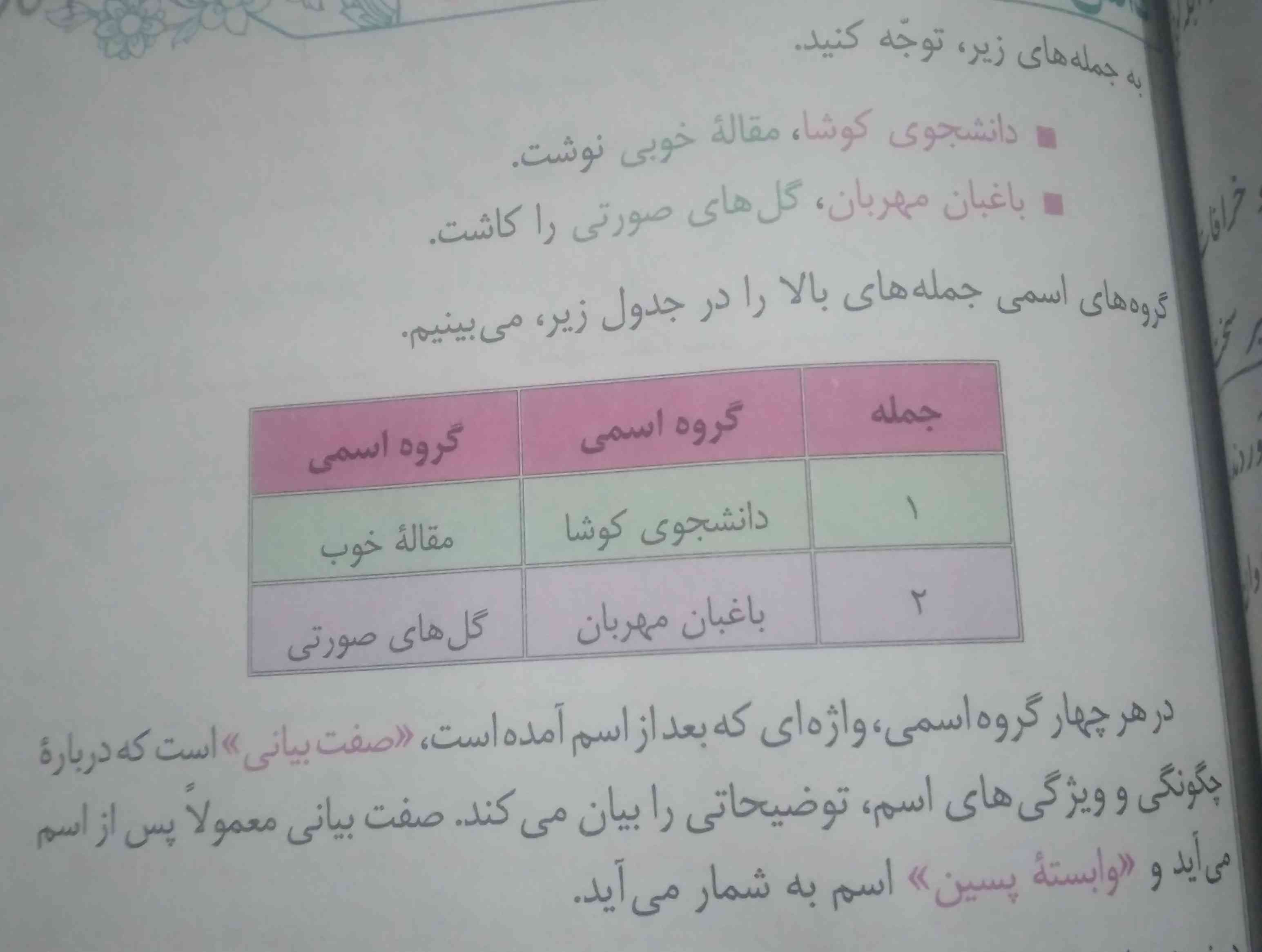 صفات بیانی درس نه را پیداکنید ممنون فقط سریع