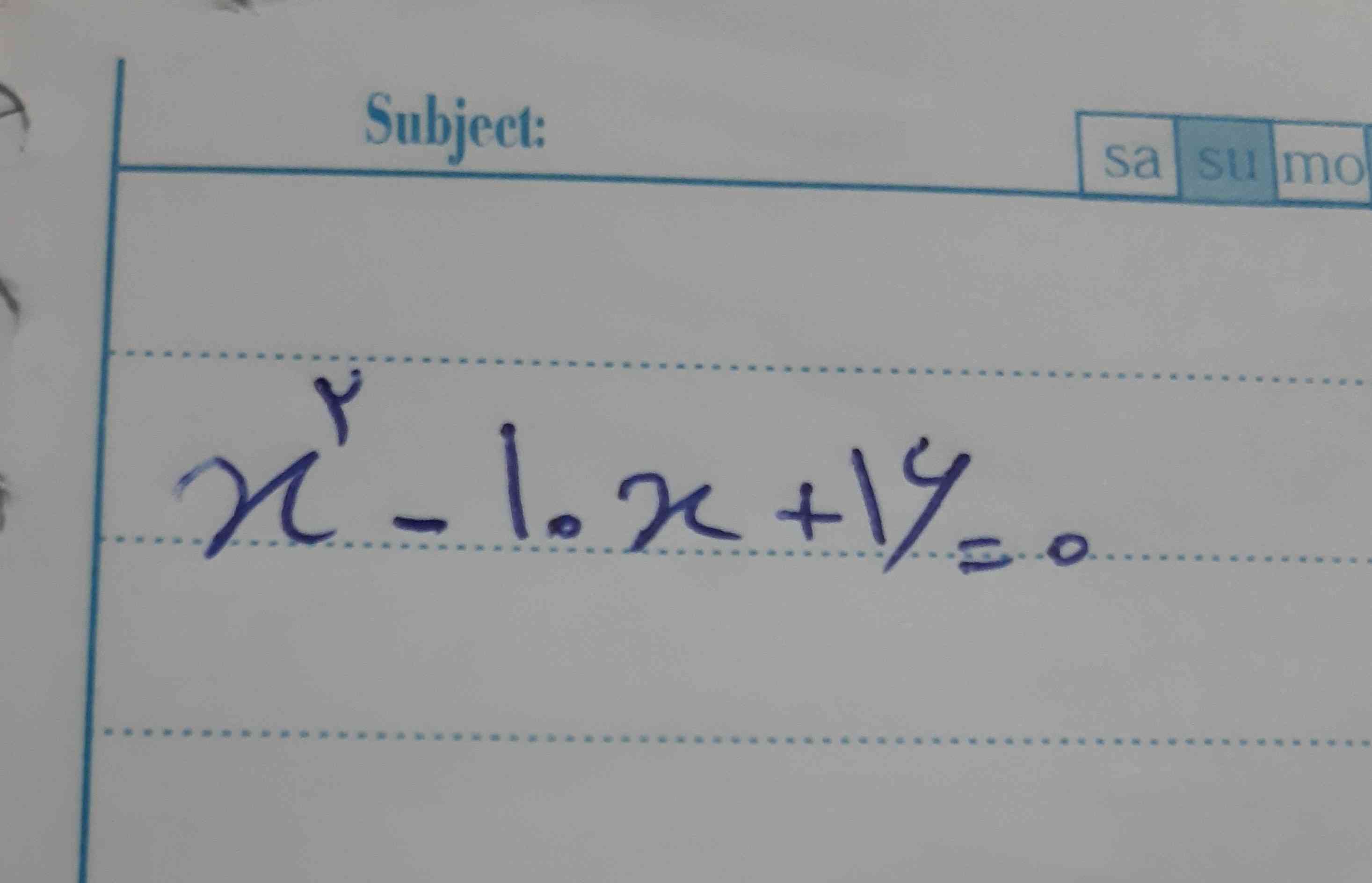 معادله را به روش تجزیه حل کن

