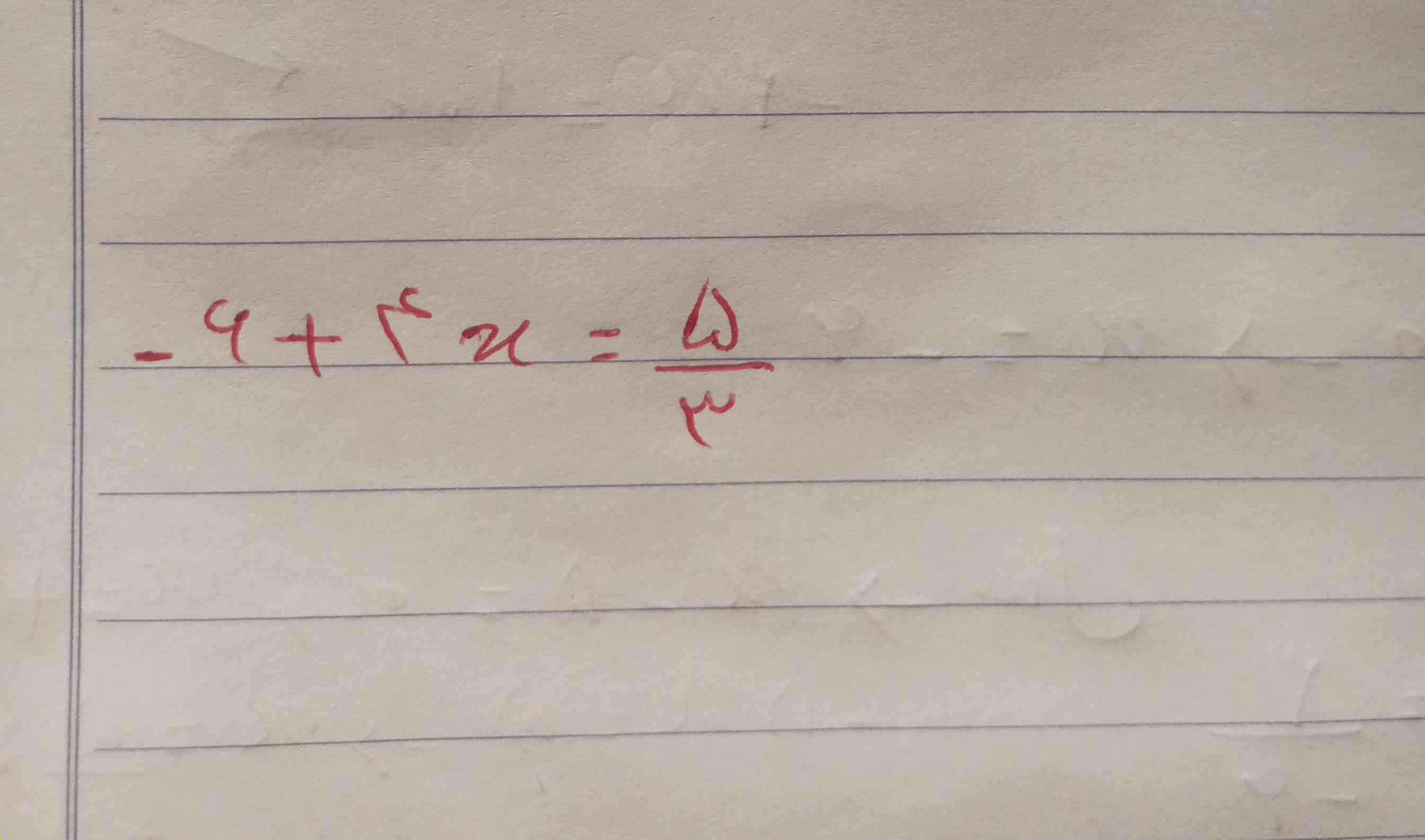 ببخشید جواب این معادله درجه اول  رو میدید 
