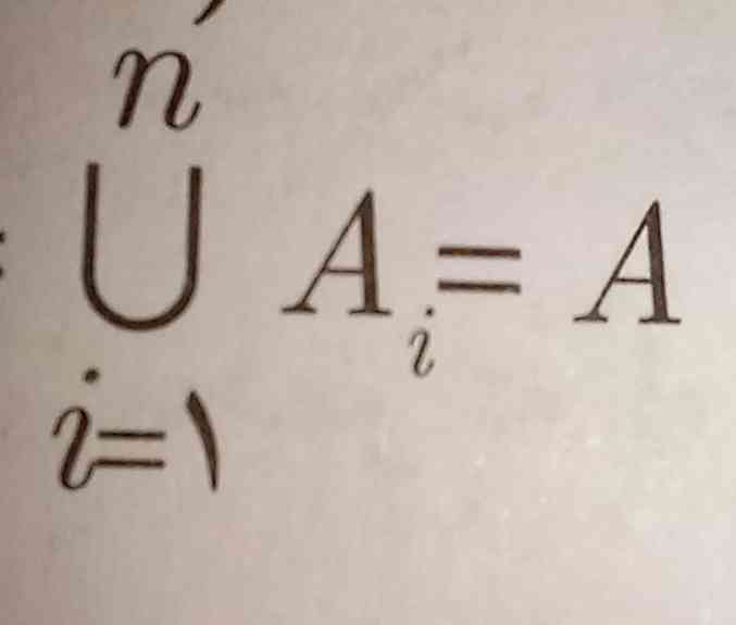 چرا به این صورت نوشته میشه i=1 زیرU معنیش چیه؟