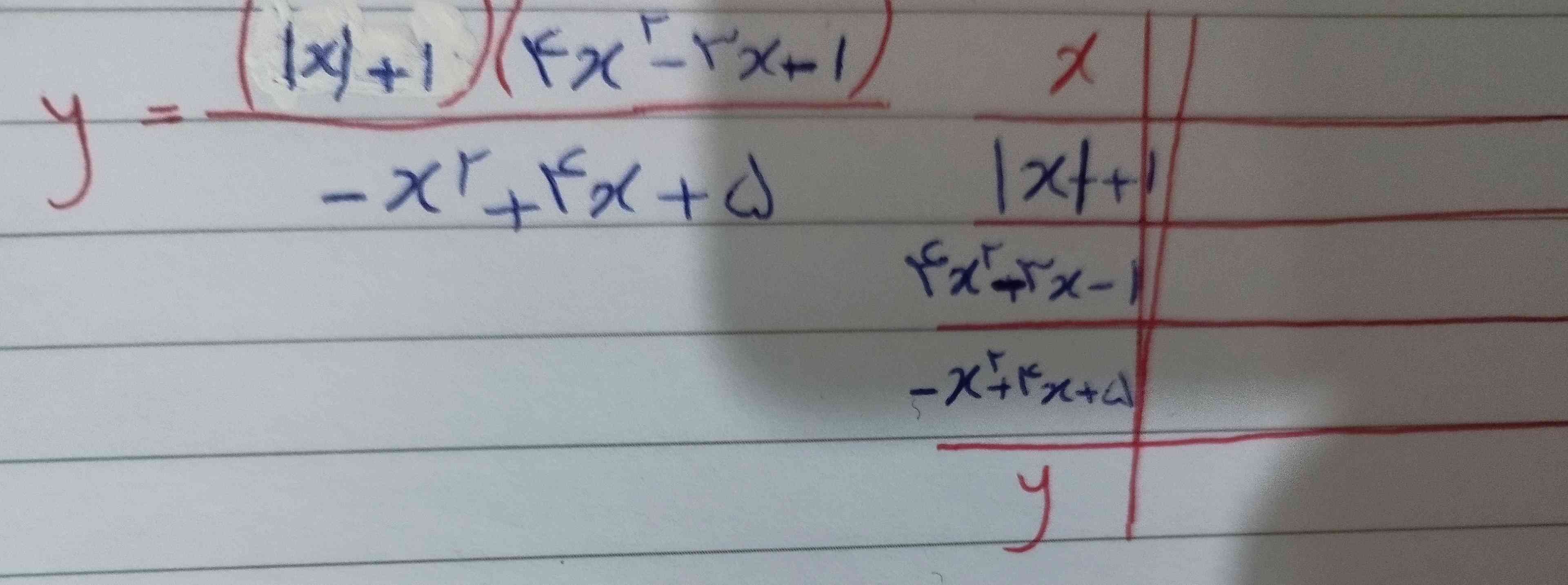 تعیین علامت کنید و 
عبارت دوم رو با روش های حل معادله درجه دوم حل کنید(۴x²-۳x-۱)