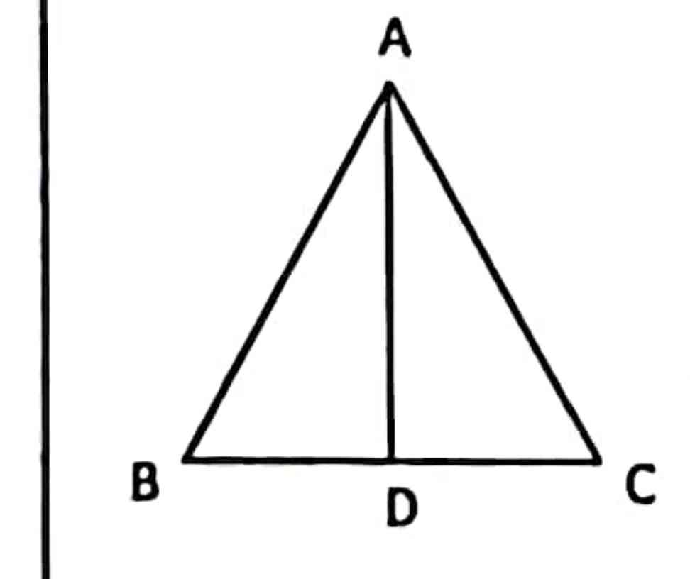 در مثلت متساوی الساقین زیر  AD نیمساز زاویه،A است چرا مثلث های ایجاد شده هم نهشتند 
ز ض ز میشه واسه این؟ 