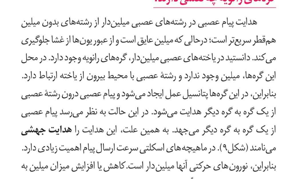 بچه ها اینجا گفته که چون در ماهیچه های اسکلتی سرعت ارسال پیام اهمیت زیادی داره نورون حرکتی آنها میلیون دار هست . تو نورون حرکتی دندریت غلاف میلین نداره  الان منظورش اینه که هردوتاشون غلاف میلین داره یا یعنی چی