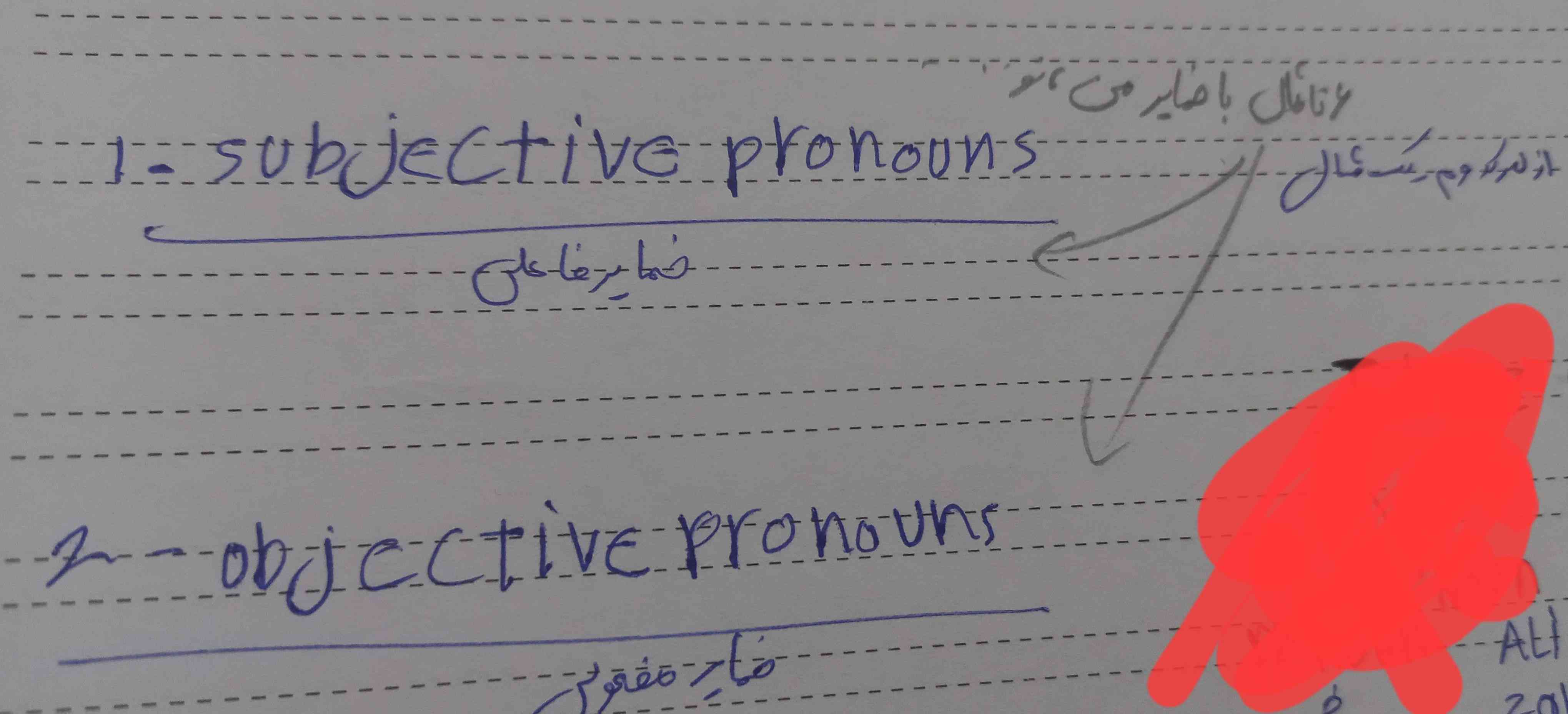 بچه ها یعنی چی
 میشه از هر کدوم ۶ تا مثال با ضمایر بنویسید لطفا 
تاج میدم😊