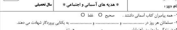 مسلمانان هروز در......و.....و...... به یکتایی پروردگار شهادت میدهد