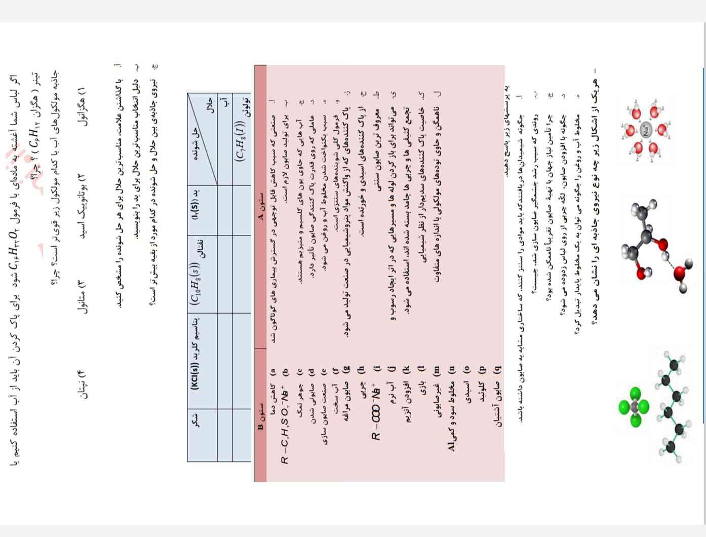 ممنون میشم جواب بدین میخام با جوابام چک کنم