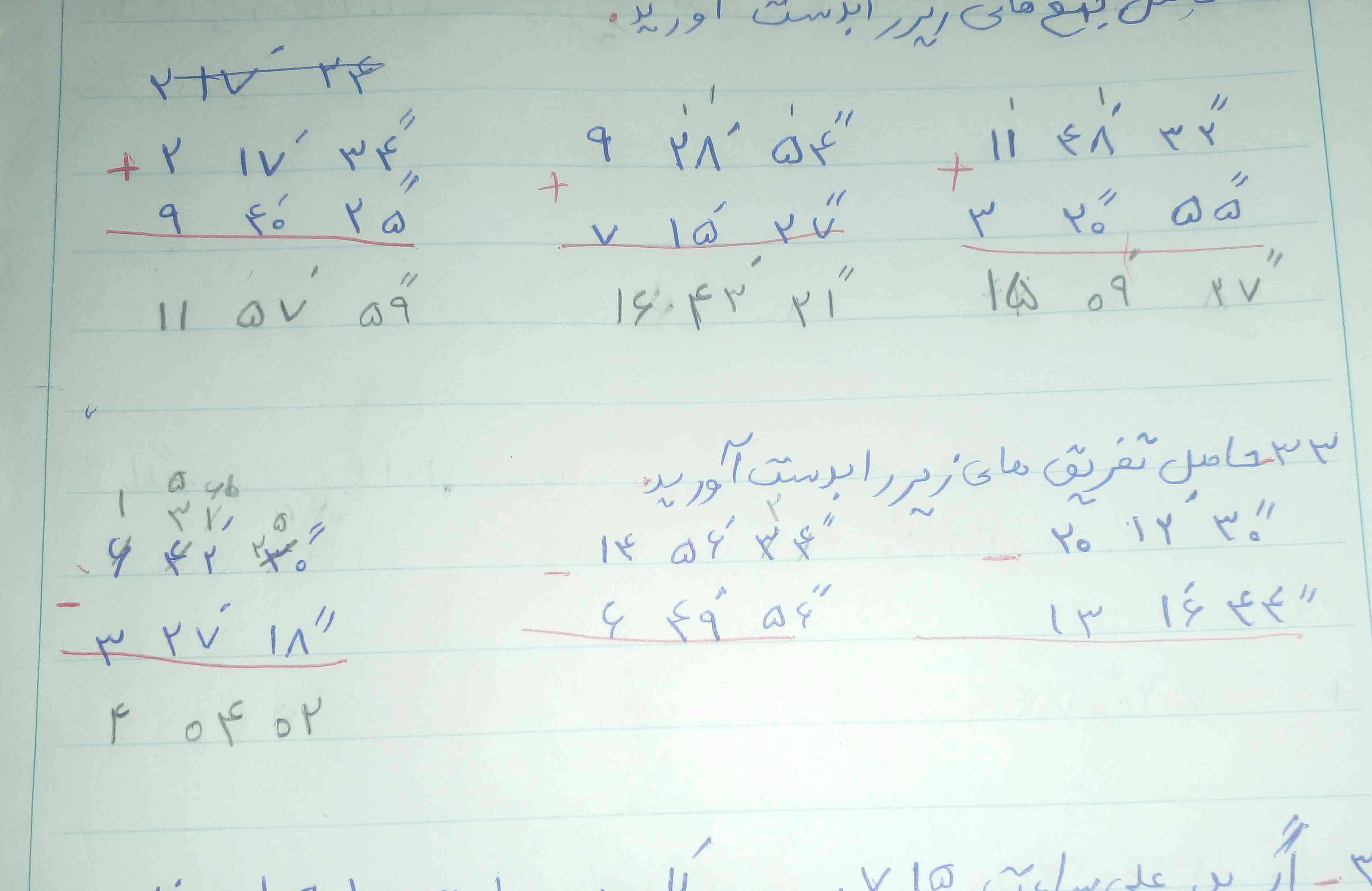 میشه یکی اینا زو بگه درست حل کردیم؟ 