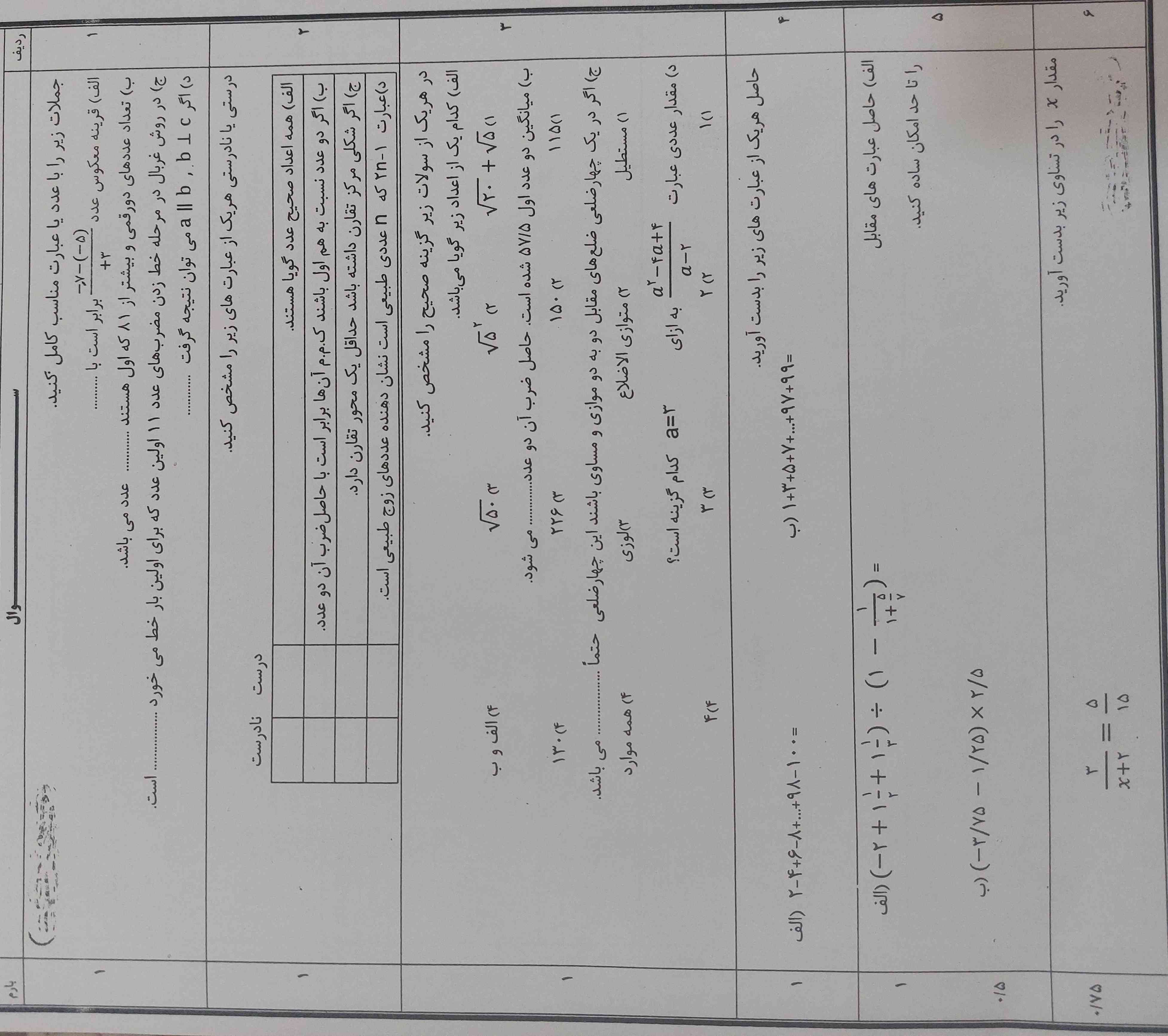 هرکدوم رو که میدونید حل کنید لطفا تاج میدم 