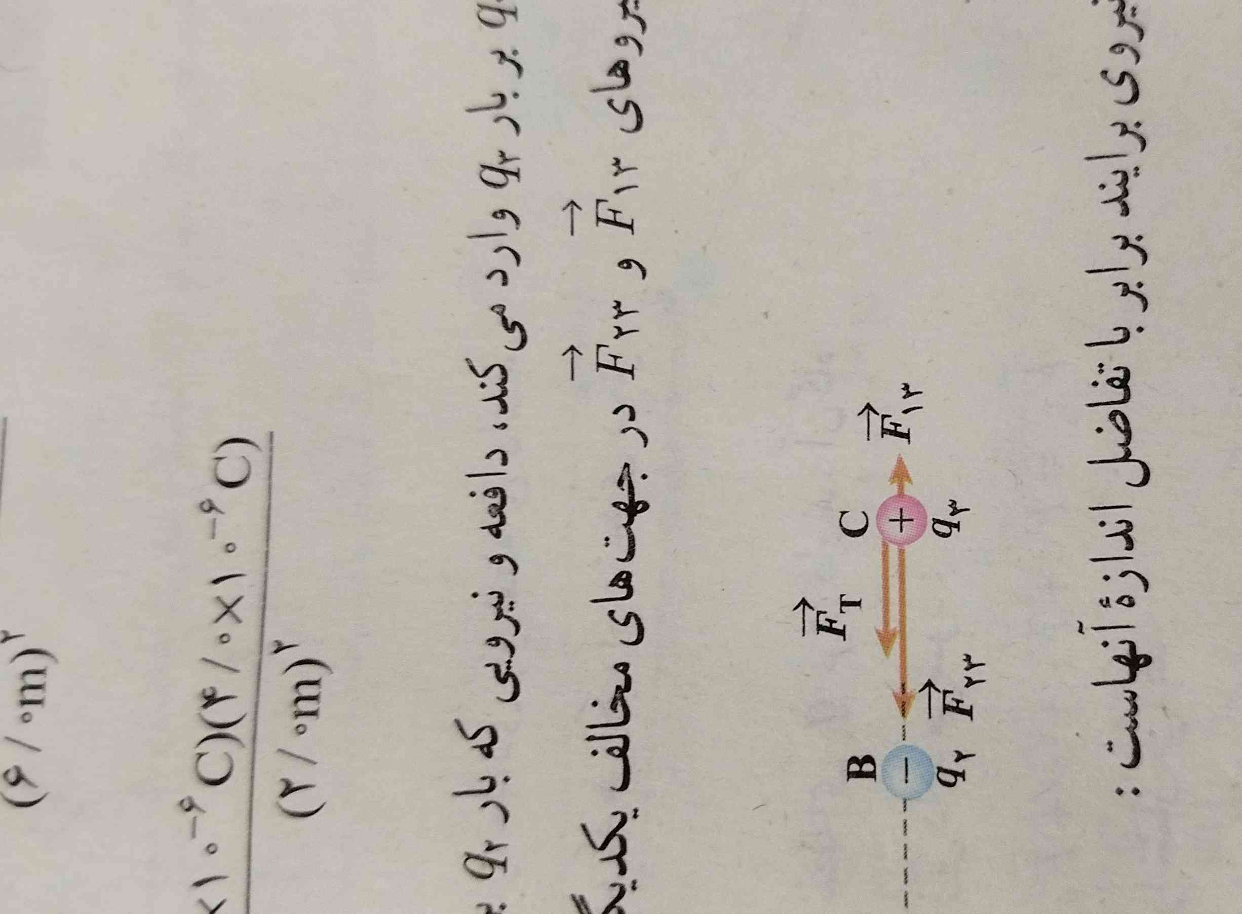 بچه ها الان تو مثال صفحه ۸ از کجا تشخیص بدم که یکی از فلش ها کوتاه و یکی بلند تره؟