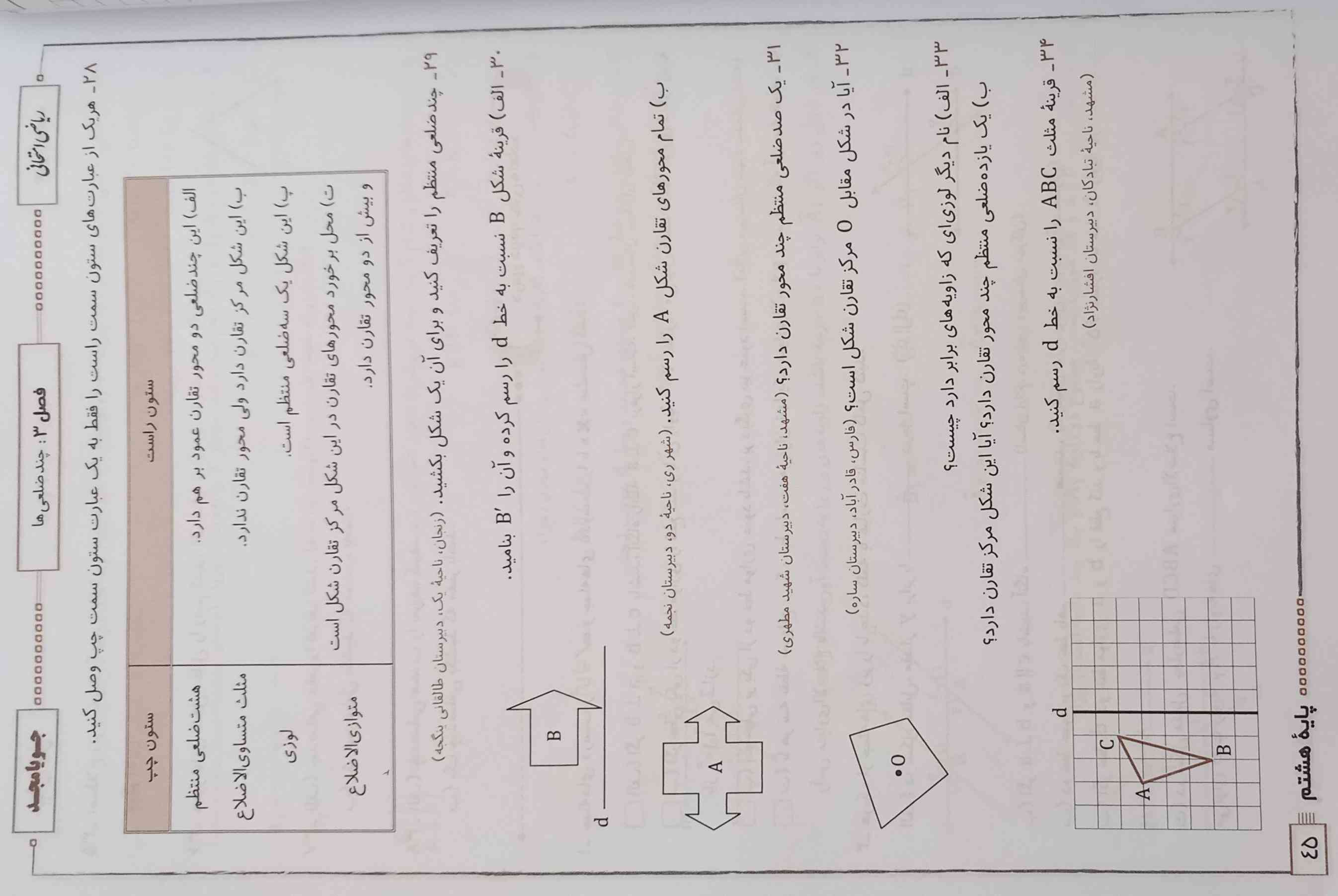 سلام این هم حل کنید به هر کسی حل کنه تاج و معرکه میدم ❤🙏🏻