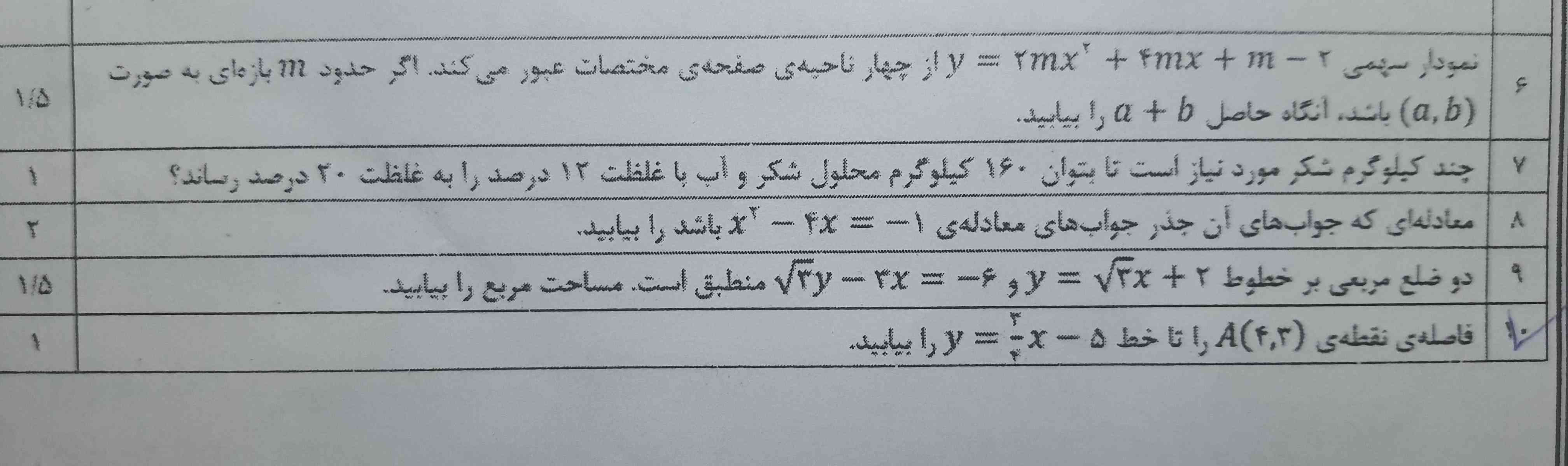 اینارو حل میکنید ممنون میشم😁