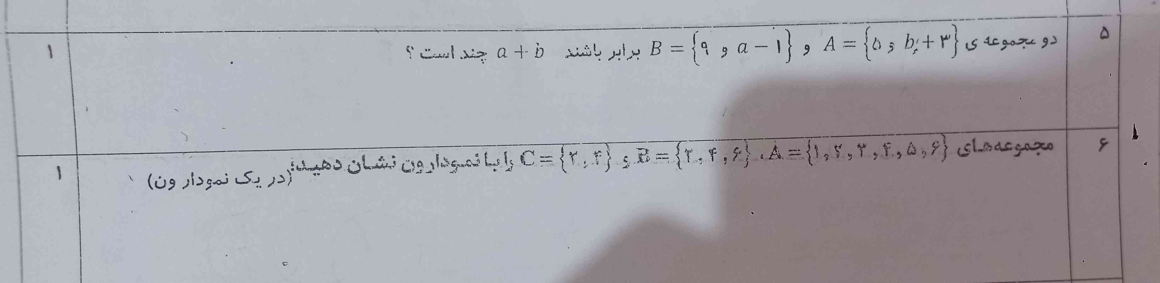 سلام بچه ها میشه این دوتا سوال رو توضیح بدید
تاج میدم
