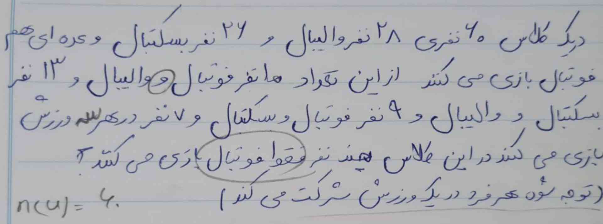 حل می کنید فصل یکه