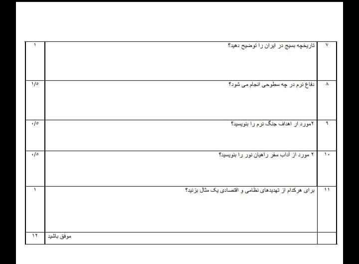 نمی‌دونم درس چنده هر کدوم متوجه میشین میشه جواب بدین یا بگین درس چنده تاج میدم 