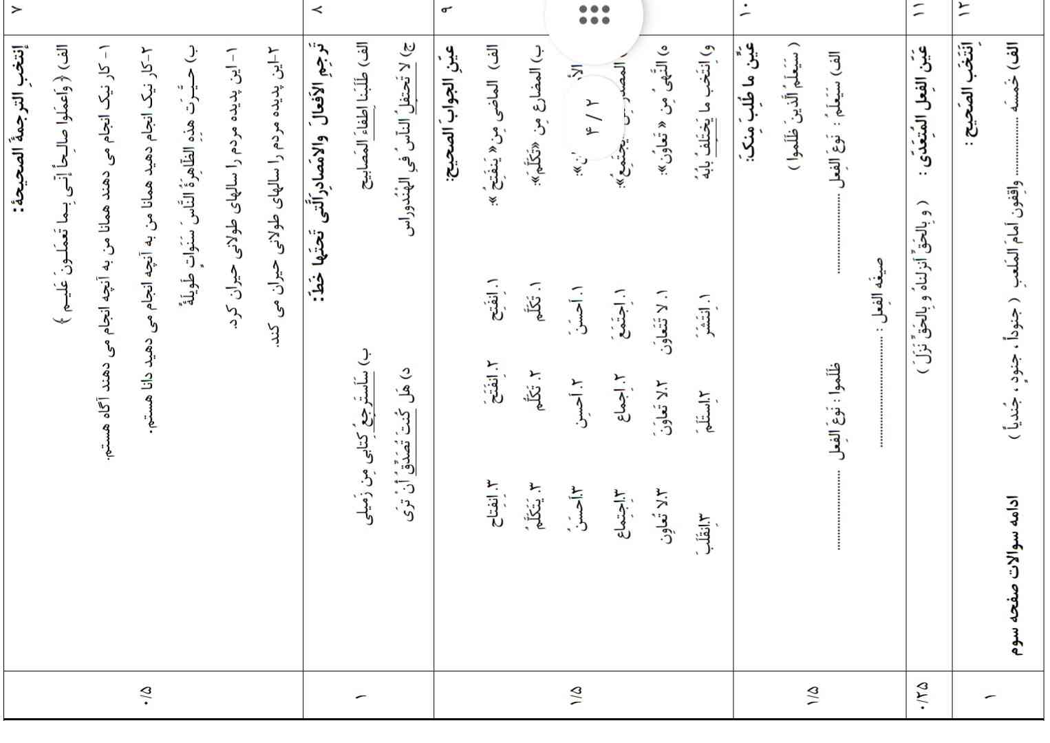 جواب سوالات را بگو