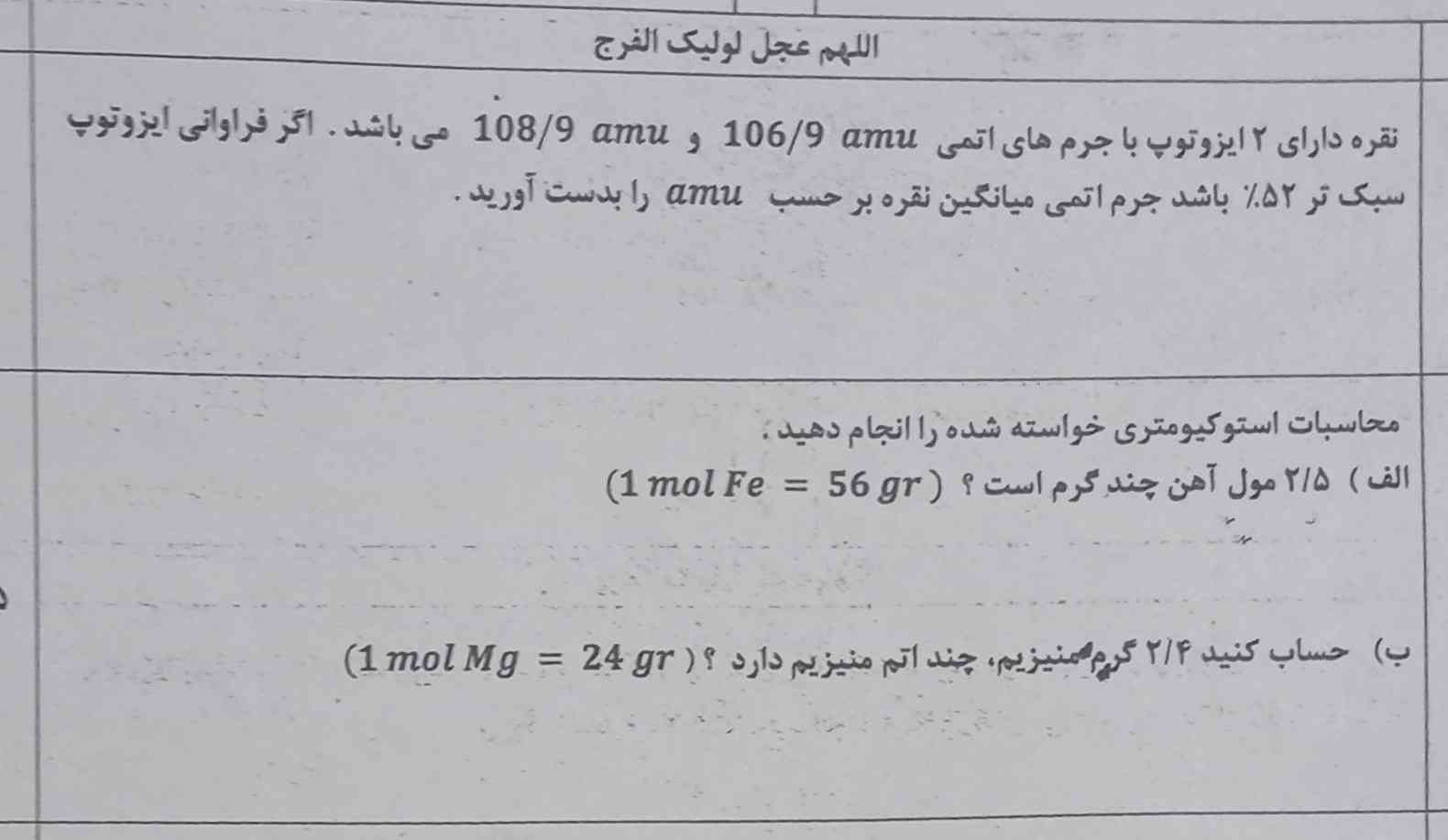 لطفا' پاسخ دهید