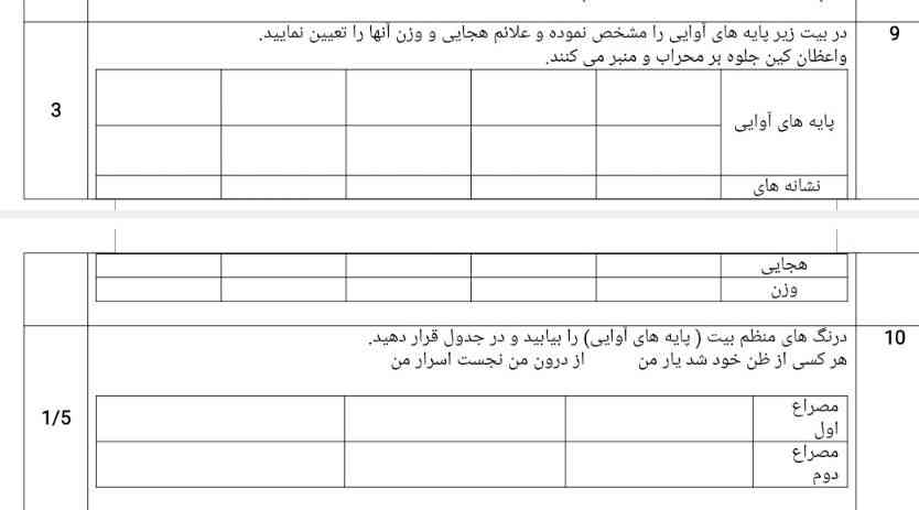 اگه کسی بلده جواب این سوالا رو بفرسته 
