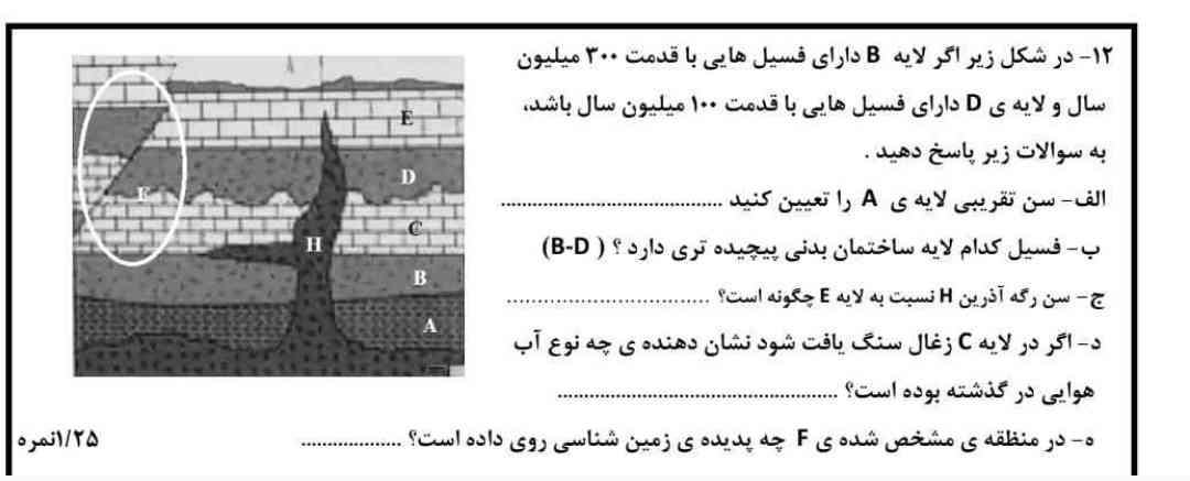 به سوالات زیر پاسخ دهید