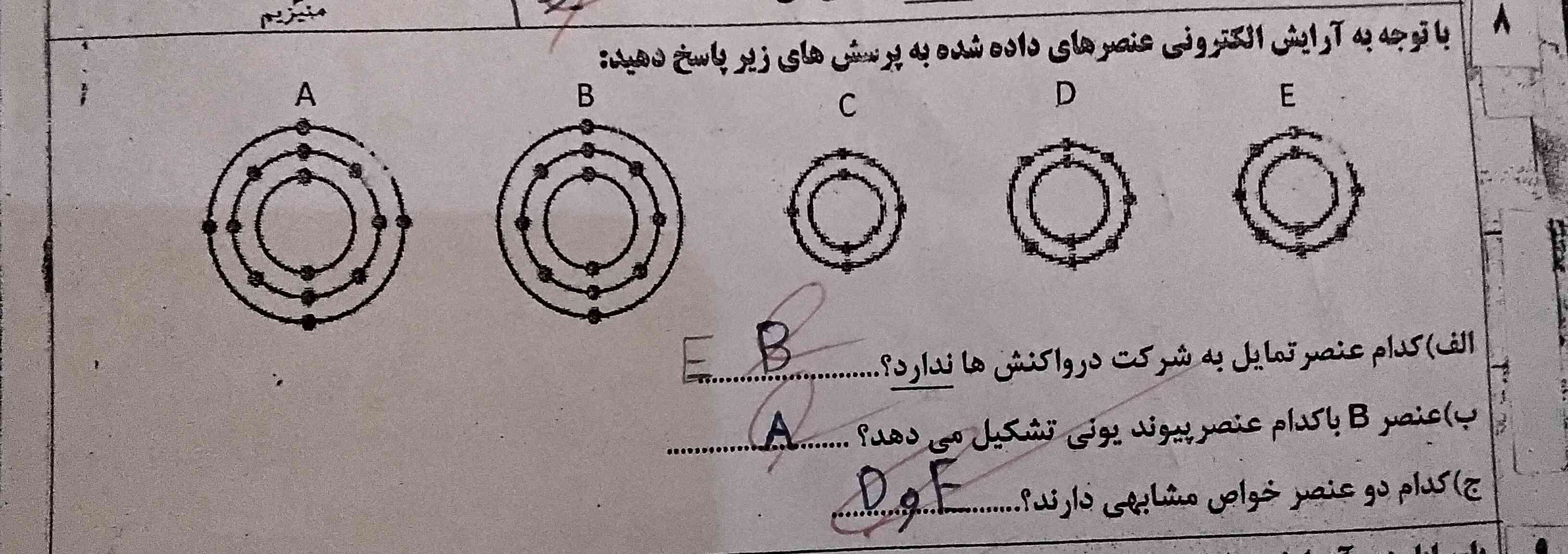 سلام جواب این سوال چی میشه میشه برام کامل توضیح بدین 