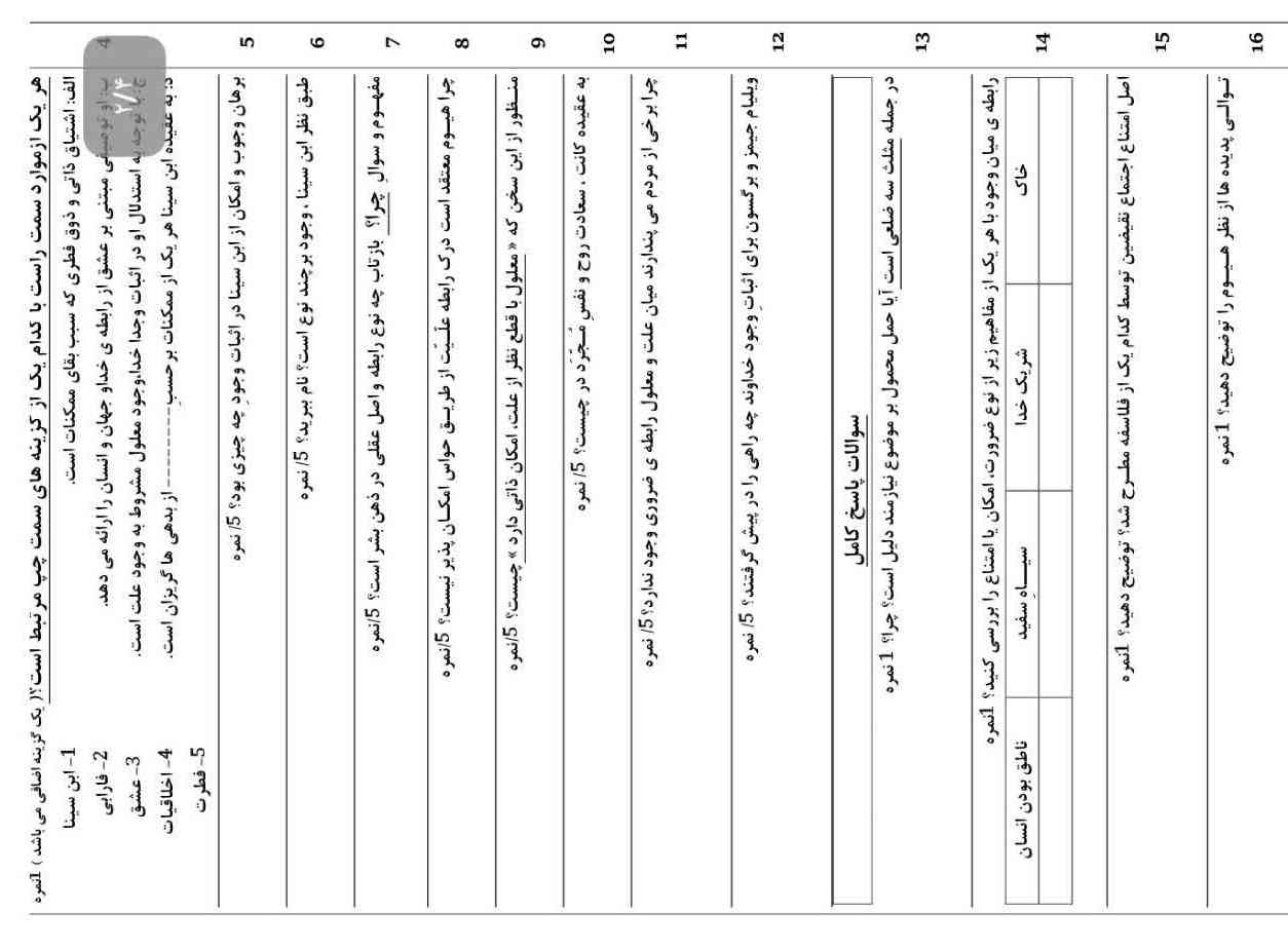 دوستان جواب چی میشه 