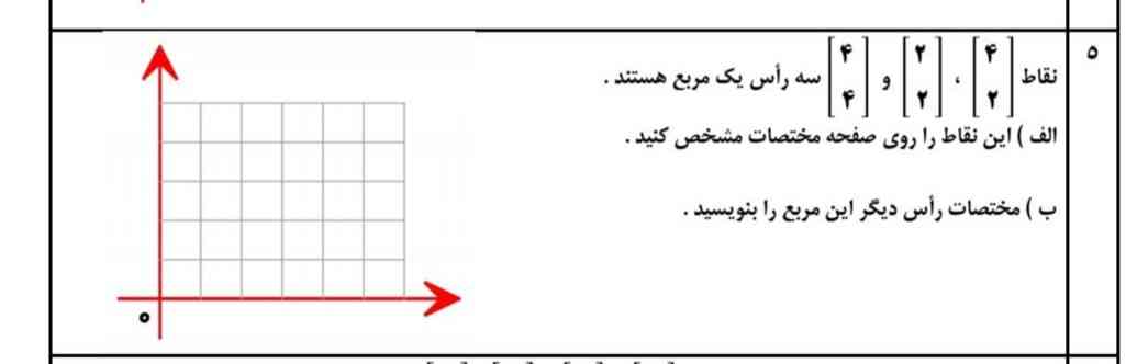 جواب سوال ۵  با جواب کامل