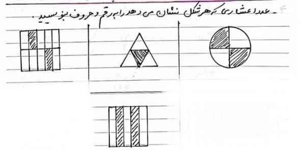 عدد اعشاری که هر شکل نشان پیدهد را به رقم و حروف بنویس 
لطفا جواب بدین خیلی بازم دارم هر کی تونست تاج میدم🎖