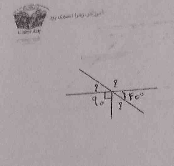 اندازه زوایای خسته شده را به دست آورید