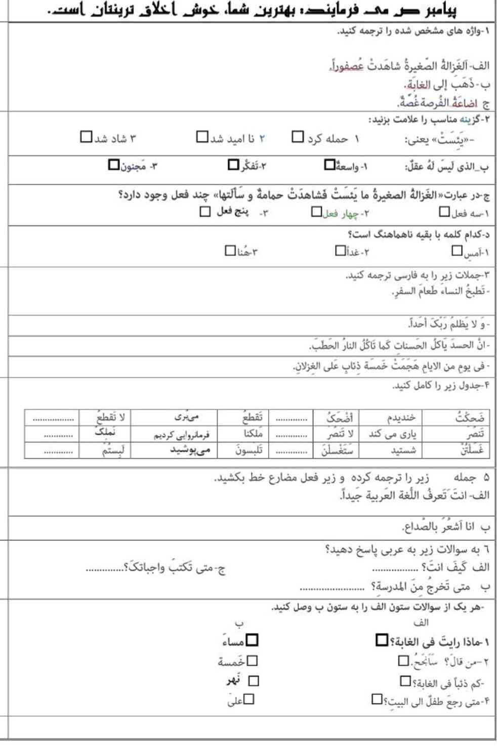 بچه ها تو رو خدا جواب بدین؟