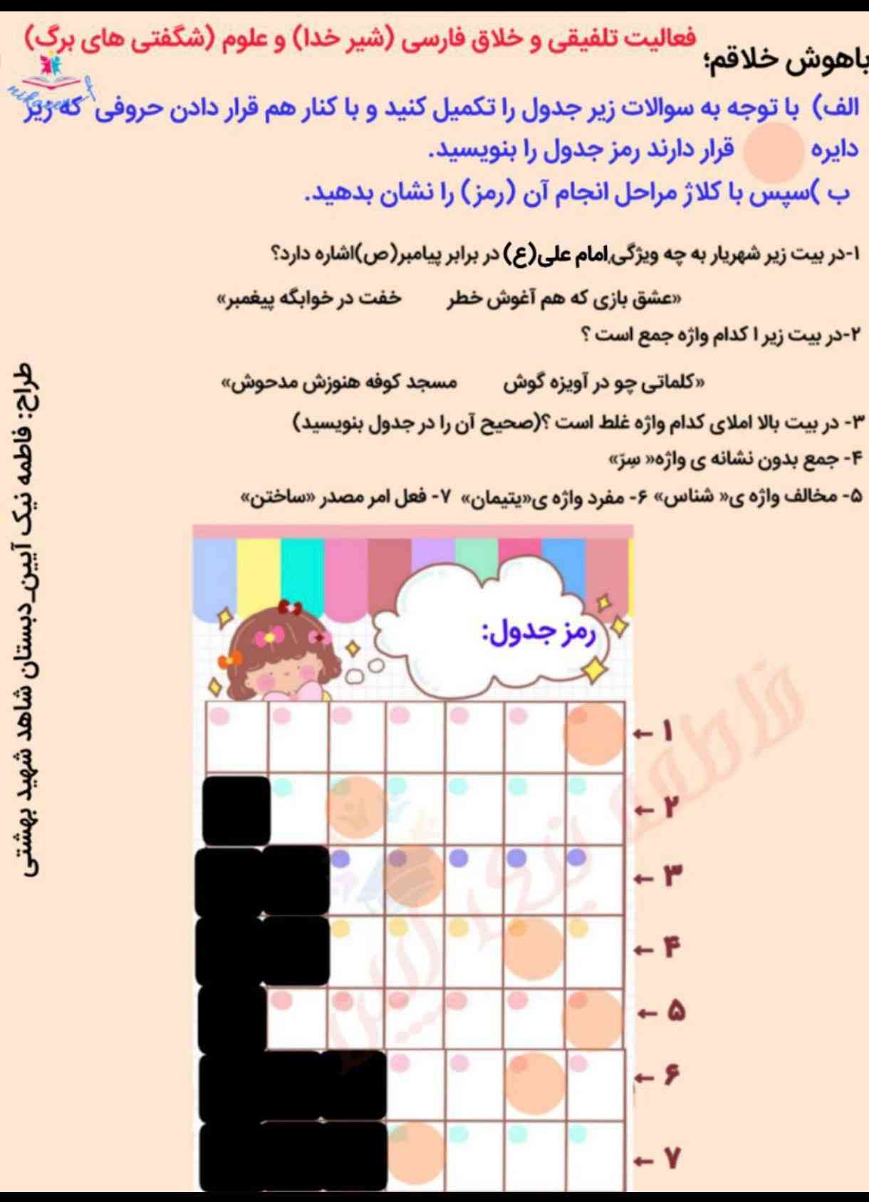 هرکی حل کنه معرکه میدم؟