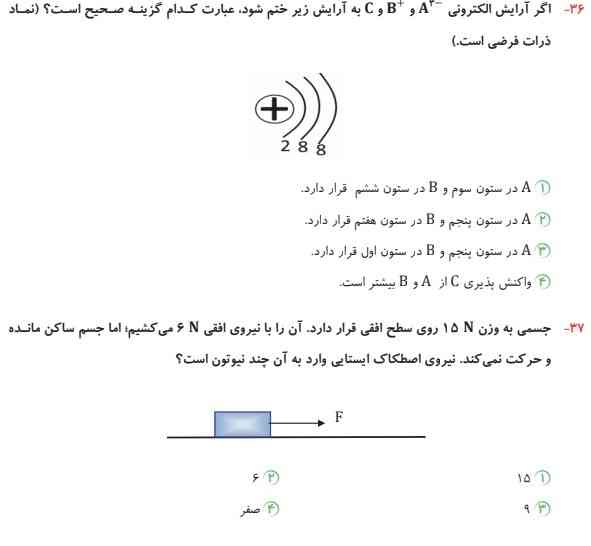 سلام بچه ها میشه لطفا این دو تا سوالو جواب بدین با توضیح 