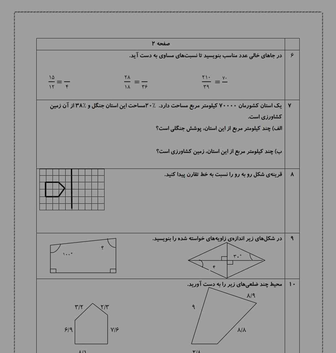 بچه ها جواب این صفحه رو بهم بگین معرکه میدم?