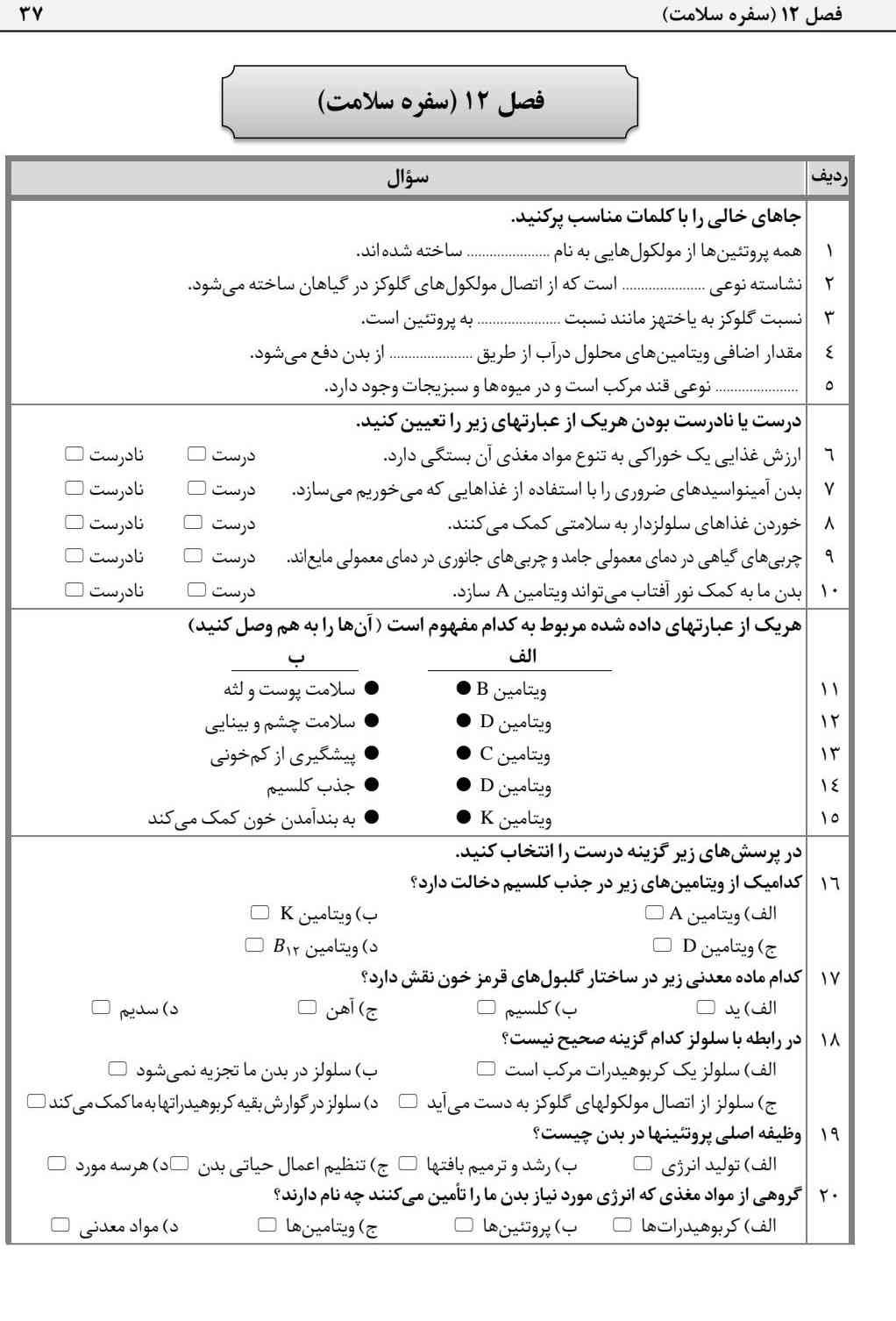 لطفاً جواب بدین معرکه می?