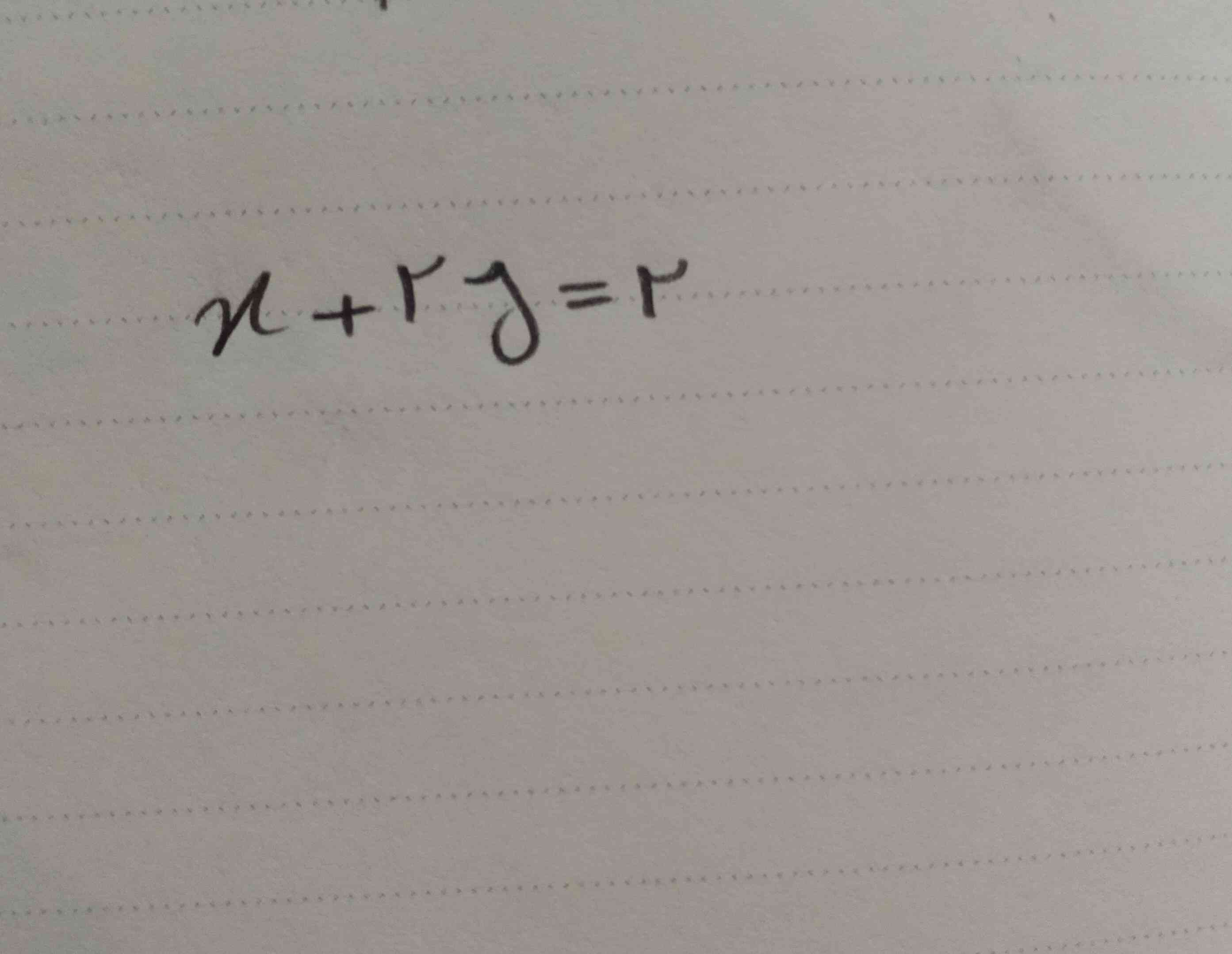 میشه توضیح بدین که چطوری میشه خط رسم کرد با این معادله 