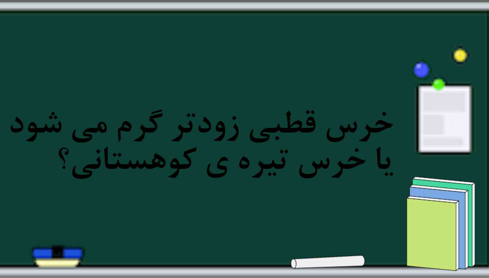 خرس قطبی زودتر گرم می شه یا خرس تیره ی کوهستانی؟