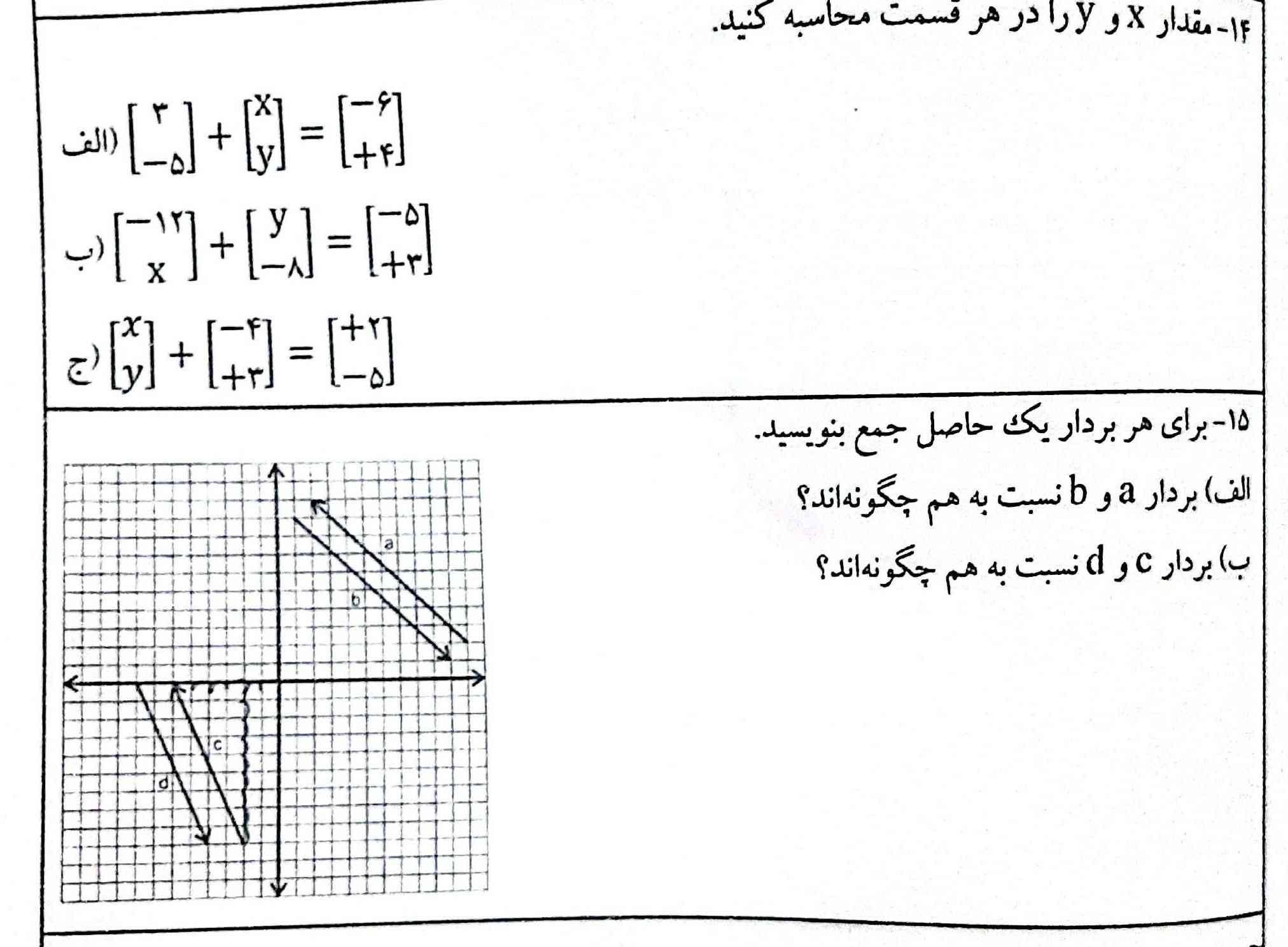 لطفا جواب این سوال بدید؟