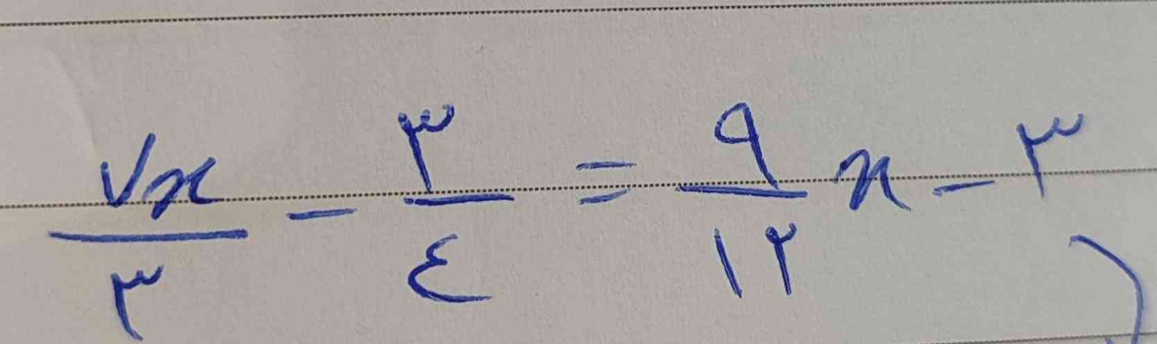 معادله زیر راحل کنید؟