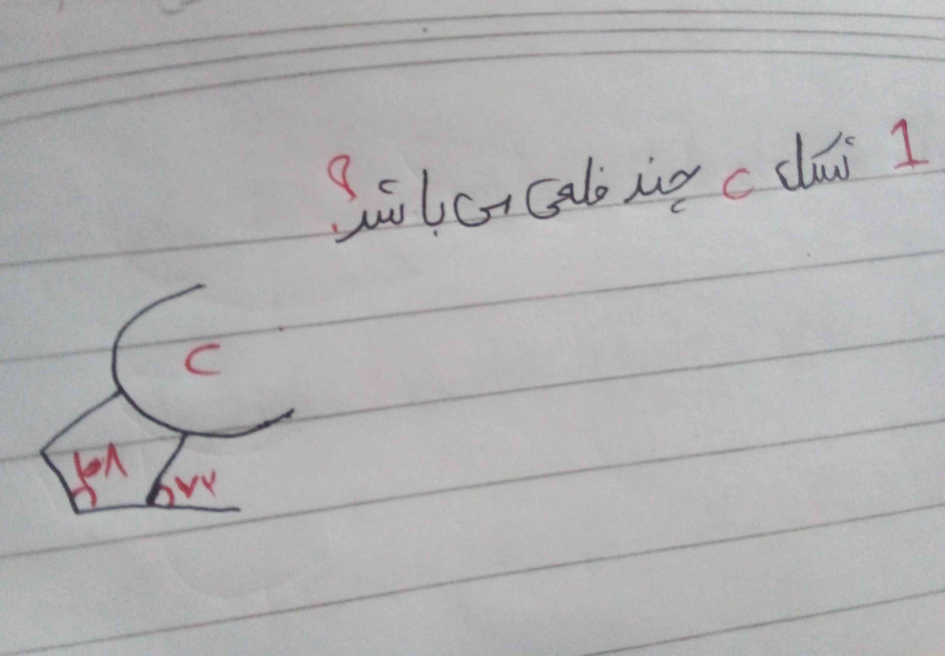 دو تا شکل پایین  c را به دست آوردم هر ضلع شون ر و c چند ضلع دارد