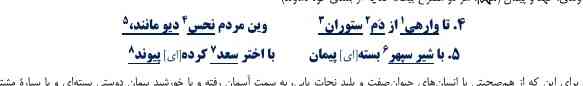 سلام بچها این دو بیت چند جمله داره؟