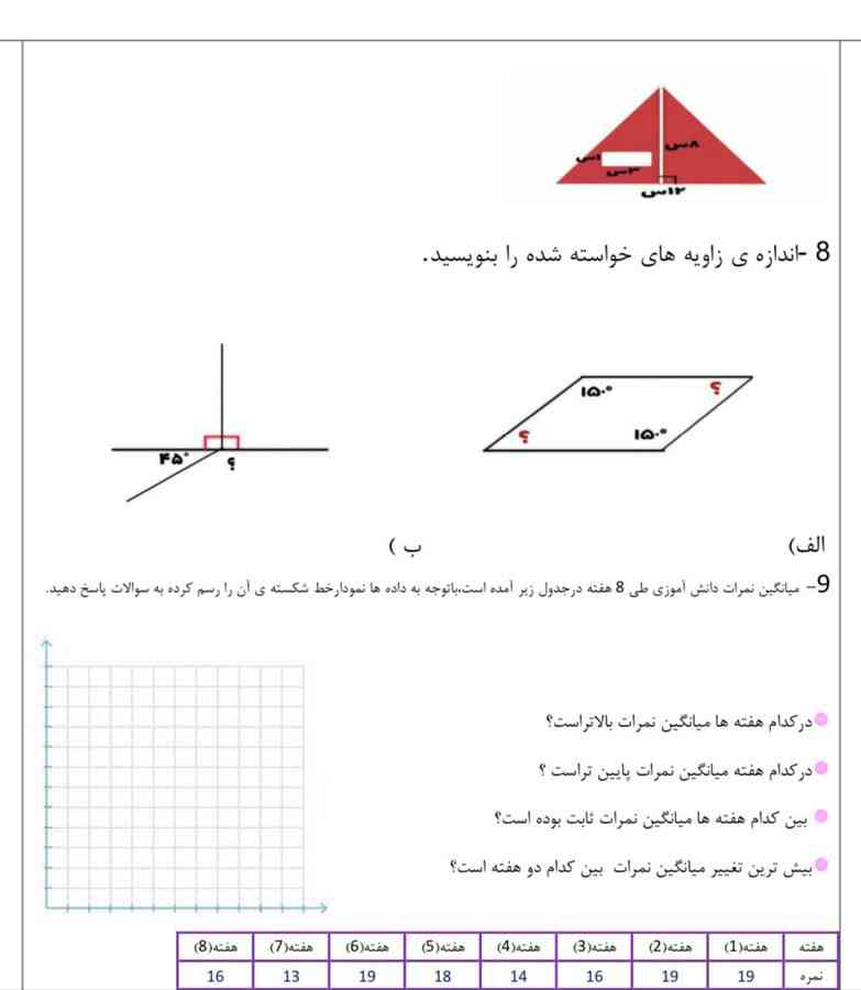 جواب این کاربرگ چی میشه؟
