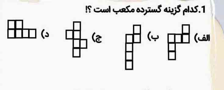 کدام گزینه گسترده مکعب است؟