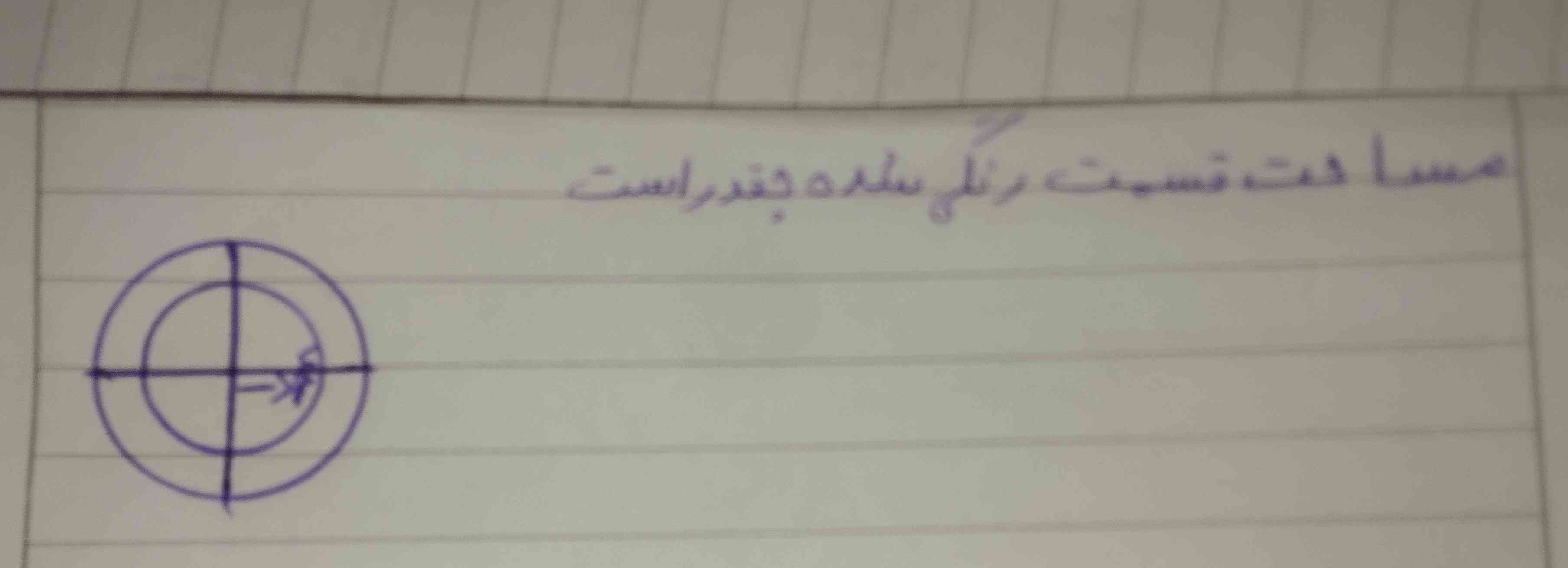  مساحت قسمت رنگی را به دست آورید