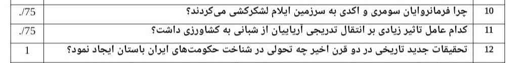 بچه ها جواب این سوالا اگر میدونید بگید تاج میدم 