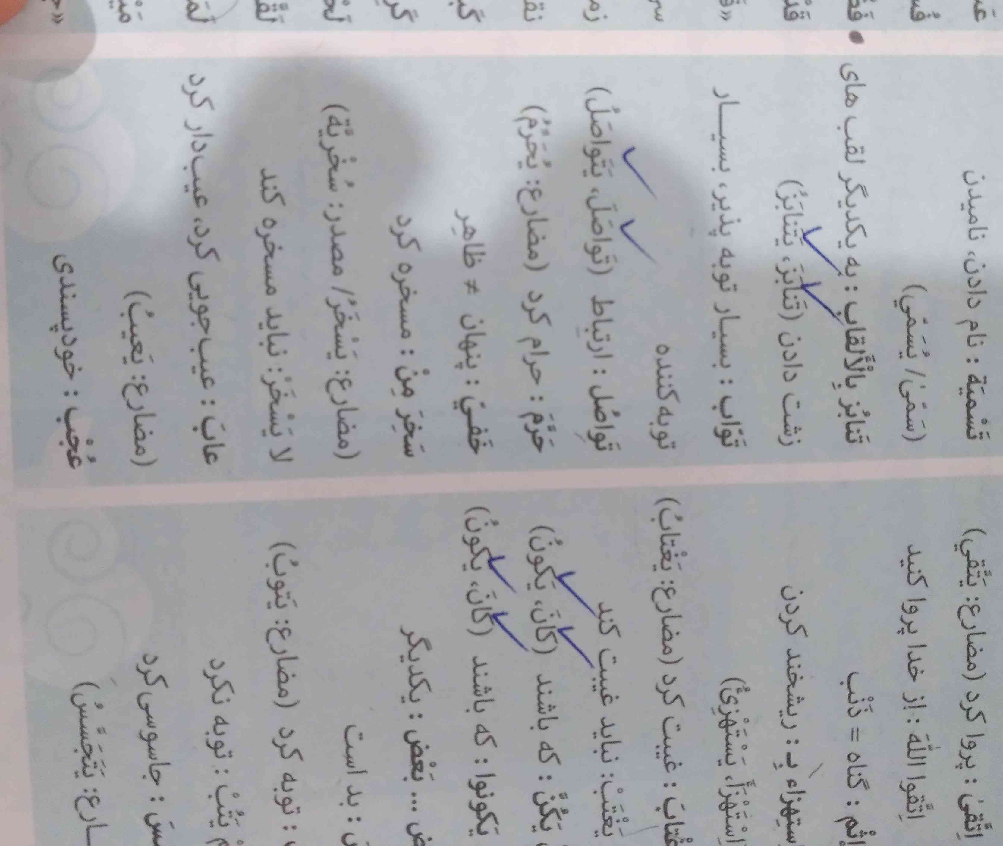 سلام این کلمه هایی که علامت زدم نقششون چیه هم معنی ان؟؟؟ چین؟؟؟؟؟؟