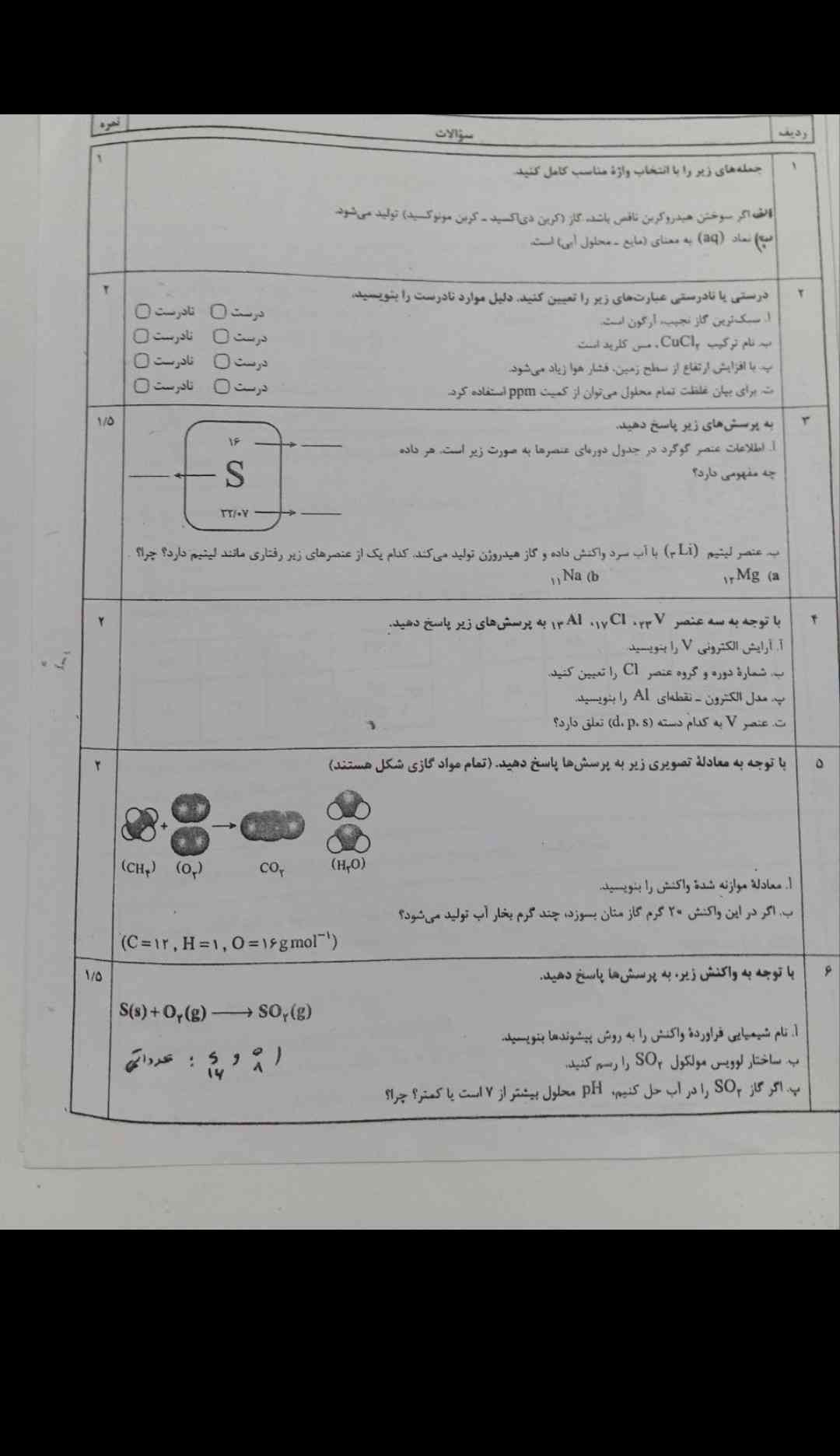 جواب سوالات؟ 