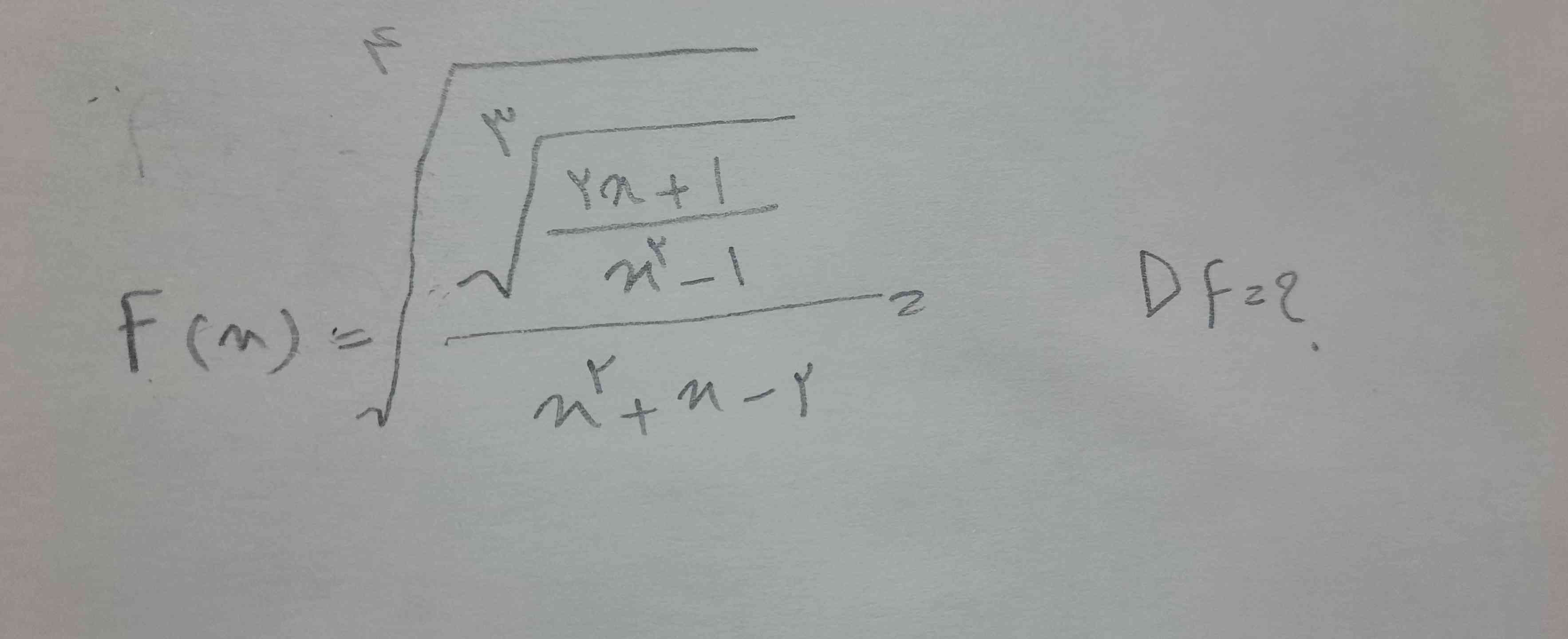 لطفا یکی دامنه تابع رادیکالی رو حل کنه 