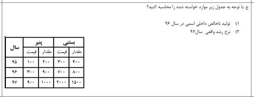بچه ها کسی می تونه جواب این سوالو بهم بگه خیلی مهم فردا امتحان دارم؟