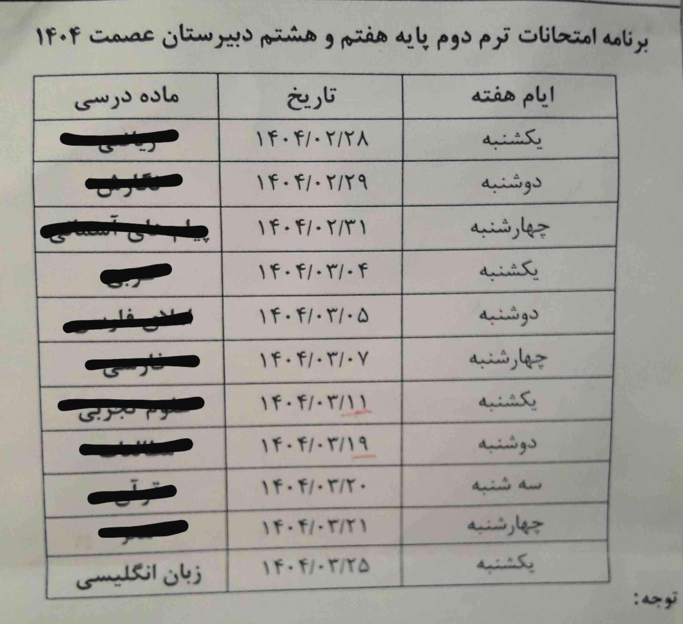 بچه ها باورتون میشه فردا امتحان زبان دارم ؟؟😂