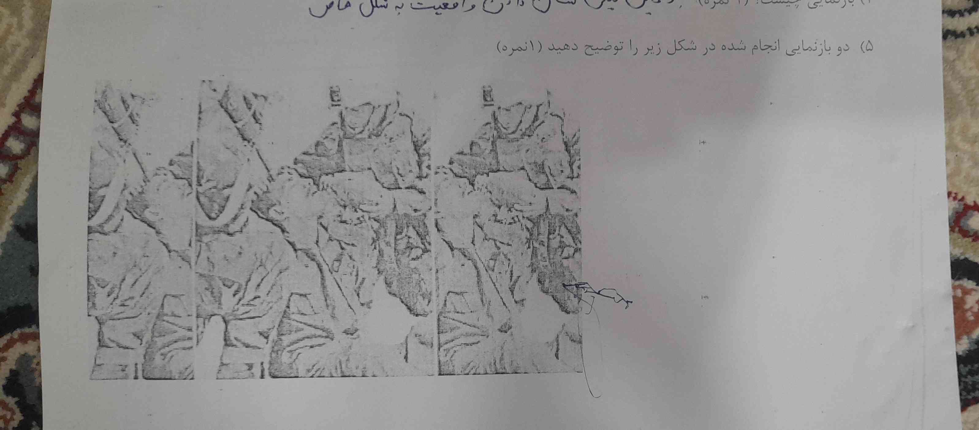 دو بازنمایی انجام شده در شکل زیر را توضیح دهید؟