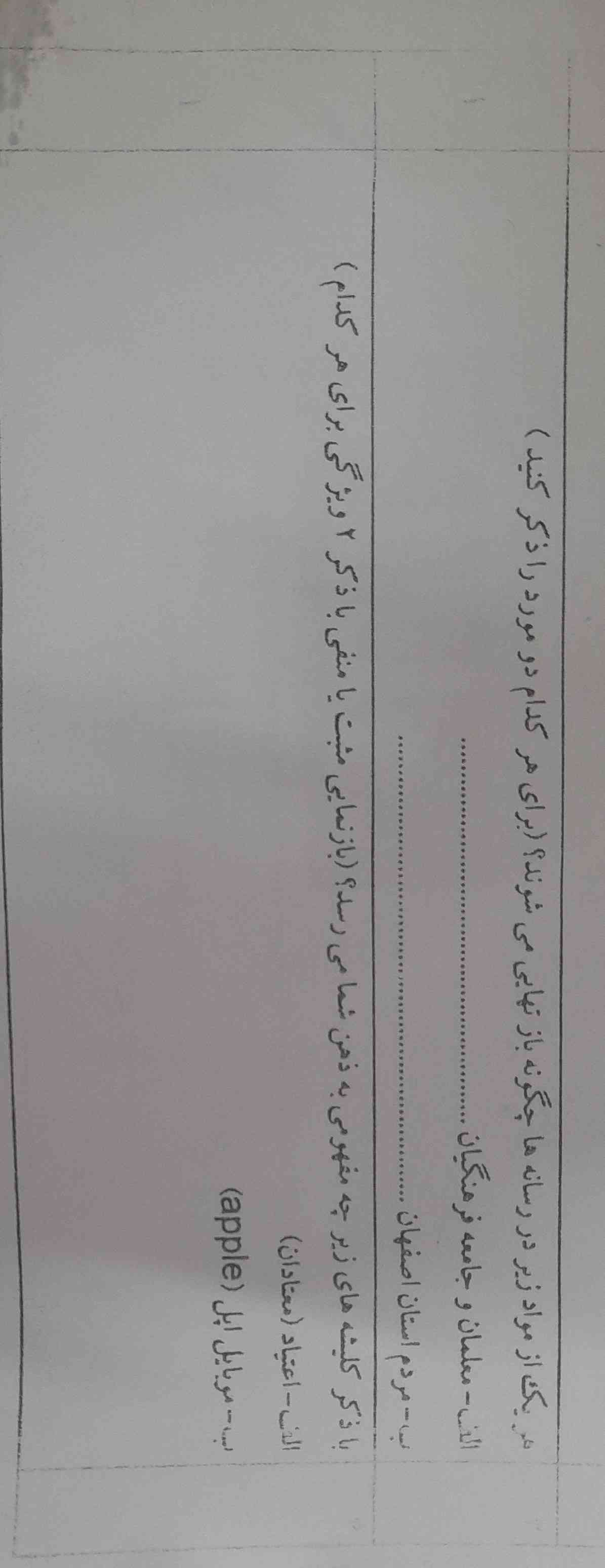 ممنون میشم هر چه زودتر برام حلش کنید