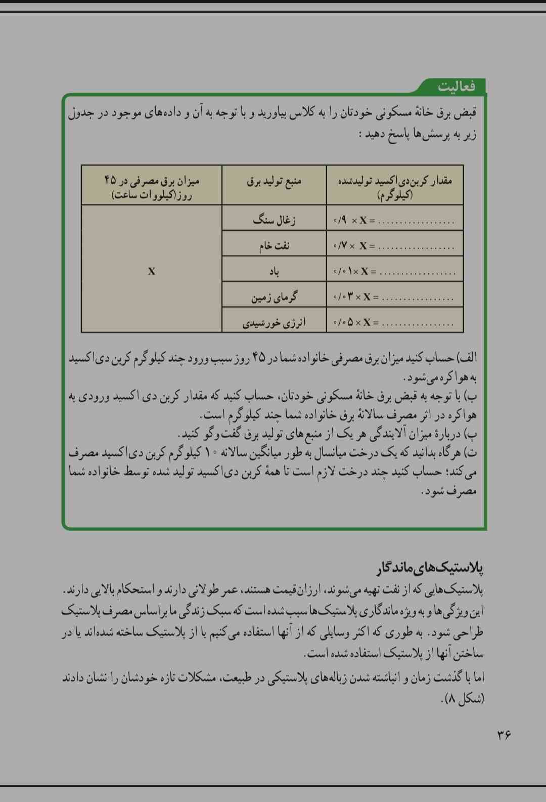 فعالیت این صفحه هم توی امتحان میاد ؟و مهمه؟
تاج میدم 